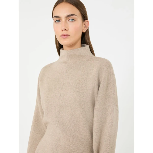 Max Mara Racconto Short Wool and Cashmere Dress in Beige | Mini Dresses | Luxury Shoes 