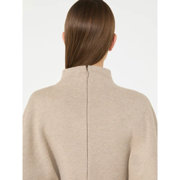 Max Mara Racconto Short Wool and Cashmere Dress in Beige | Mini Dresses | Luxury Shoes 