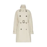Max Mara Radioso Oversized Water-Repellent Gabardine Trench Coat in Albino White | Trench Coat | Luxury Shoes 