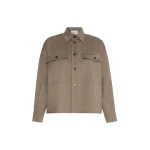 Max Mara Radura Stretch Wool Shirt Jacket in Marron Glace | Blazers | Luxury Shoes 