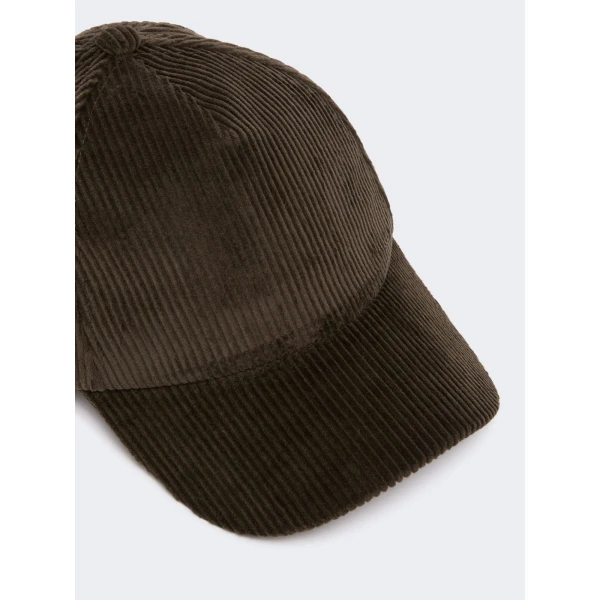 Max Mara Ragno Corduroy Baseball Cap in Brown | Hats | Luxury Shoes 