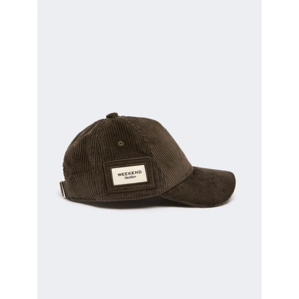 Max Mara Ragno Corduroy Baseball Cap in Brown | Hats | Luxury Shoes 