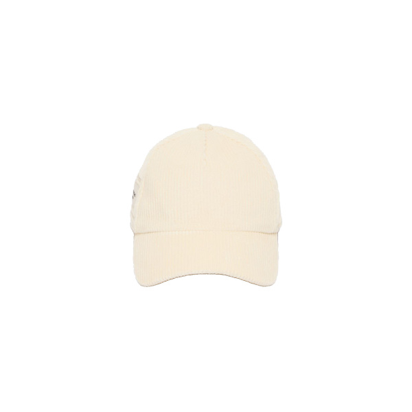 Max Mara Ragno Corduroy Baseball Cap in White | Hats | Luxury Shoes 