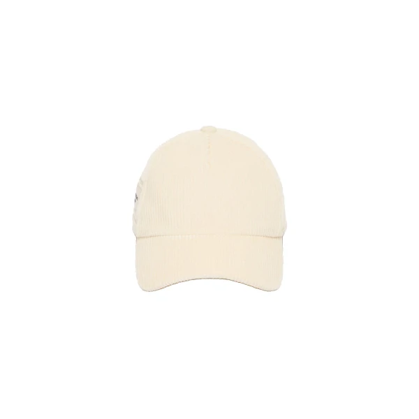 Ragno Corduroy Baseball Cap in White