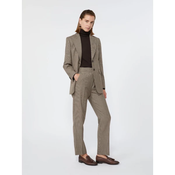 Max Mara Ramo Wool Twill Trousers in Sand | Tailored pants | Luxury Shoes 