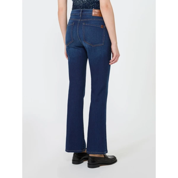 Max Mara Rapallo Slim Super Stretch Denim Jeans in Navy | Denim | Luxury Shoes 