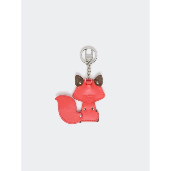 Max Mara Rea Leather Keychain in Red | Bag charms | Luxury Shoes 