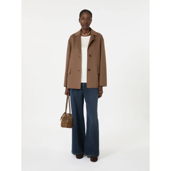 Max Mara Rea Viscose Satin T-Shirt Blouse in Ivory | Blouse | Luxury Shoes 