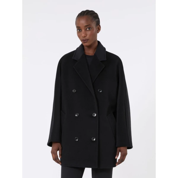Max Mara Rebus Short 101801 Icon Coat in Black | Coats | Luxury Shoes 