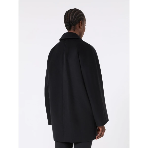 Max Mara Rebus Short 101801 Icon Coat in Black | Coats | Luxury Shoes 