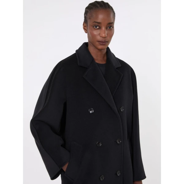 Max Mara Rebus Short 101801 Icon Coat in Black | Coats | Luxury Shoes 