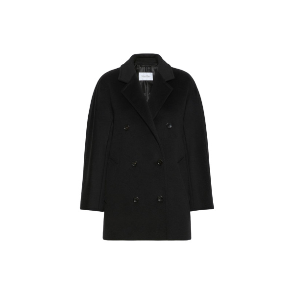 Max Mara Rebus Short 101801 Icon Coat in Black | Coats | Luxury Shoes 