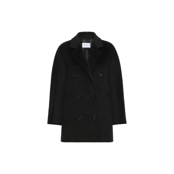 Max Mara Rebus Short 101801 Icon Coat in Black | Coats | Luxury Shoes 