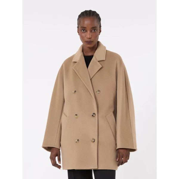 Max Mara Rebus Short 101801 Icon Coat in Camel | Coats | Luxury Shoes 