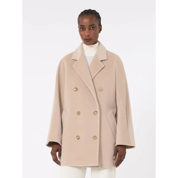 Max Mara Rebus Short 101801 Icon Coat in Sand | Coats | Luxury Shoes 
