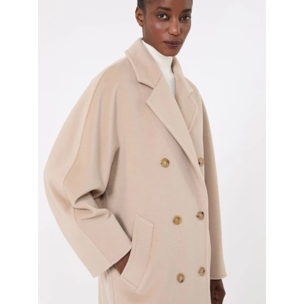 Max Mara Rebus Short 101801 Icon Coat in Sand | Coats | Luxury Shoes 