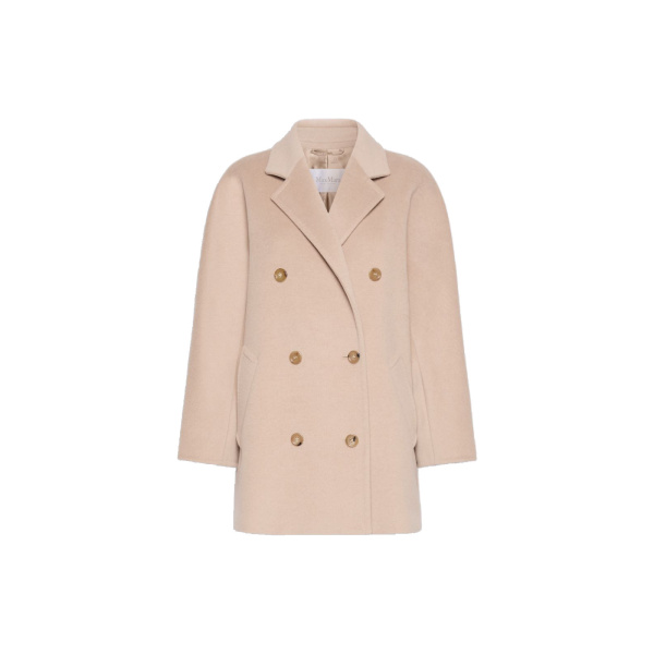Max Mara Rebus Short 101801 Icon Coat in Sand | Coats | Luxury Shoes 