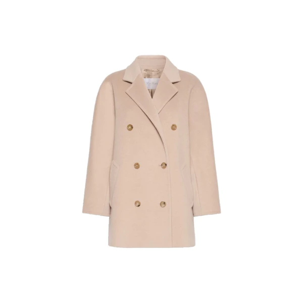 Max Mara Rebus Short 101801 Icon Coat in Sand | Coats | Luxury Shoes 