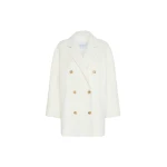 Max Mara Rebus Short 101801 Icon Coat in White | Coats | Luxury Shoes 