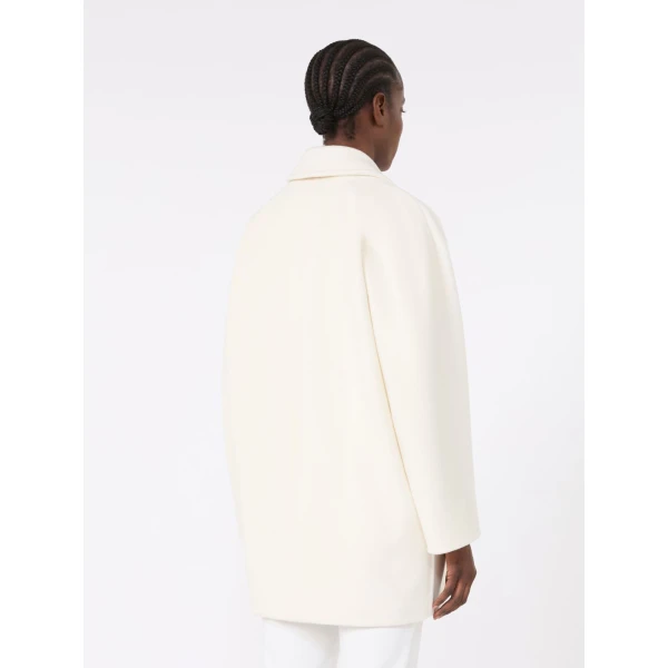Max Mara Rebus Short 101801 Icon Coat in White | Coats | Luxury Shoes 