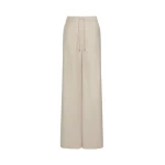 Max Mara Recente Wool Flannel Joggers in Beige | Sweatpants | Luxury Shoes 