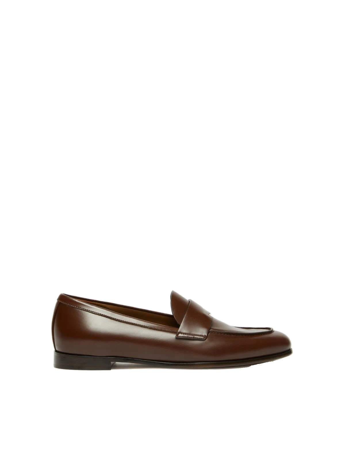 Max Mara Regentmoc Semi-Glossy Leather Loafers in Cocoa Max Mara Regentmoc Semi-Glossy Leather Loafers in Cocoa | Loafers | Luxury Shoes