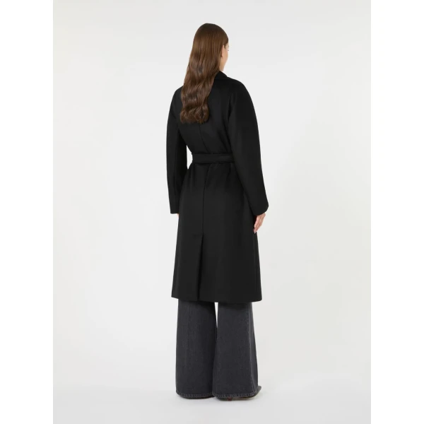 Max Mara Resina Double-Breasted Wool Coat in Black | Wool Coat | Luxury Shoes 