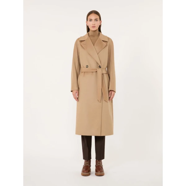 Max Mara Resina Double-Breasted Wool Coat in Camel | Wool Coat | Luxury Shoes 
