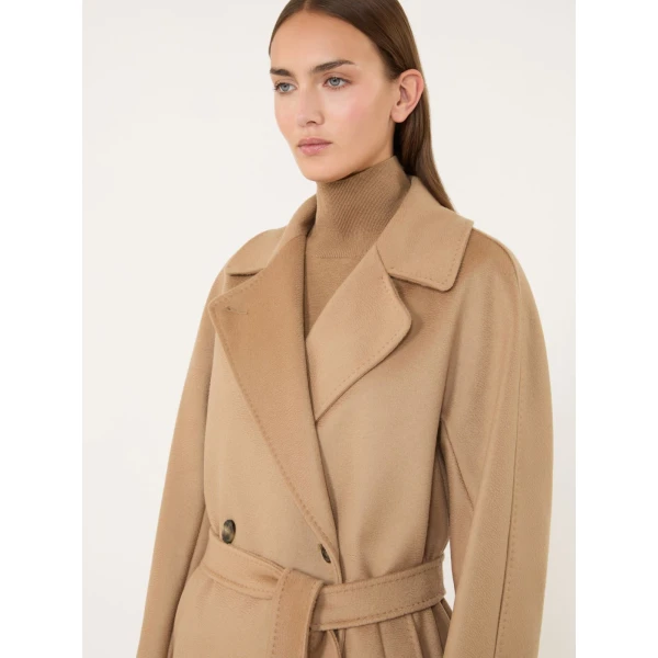 Max Mara Resina Double-Breasted Wool Coat in Camel | Wool Coat | Luxury Shoes 