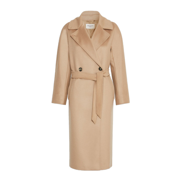 Max Mara Resina Double-Breasted Wool Coat in Camel | Wool Coat | Luxury Shoes 
