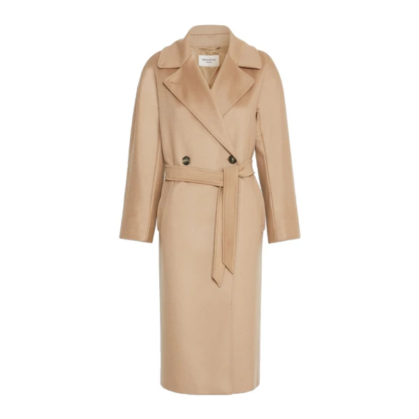Max Mara Resina Double-Breasted Wool Coat in Camel | Wool Coat | Luxury Shoes 