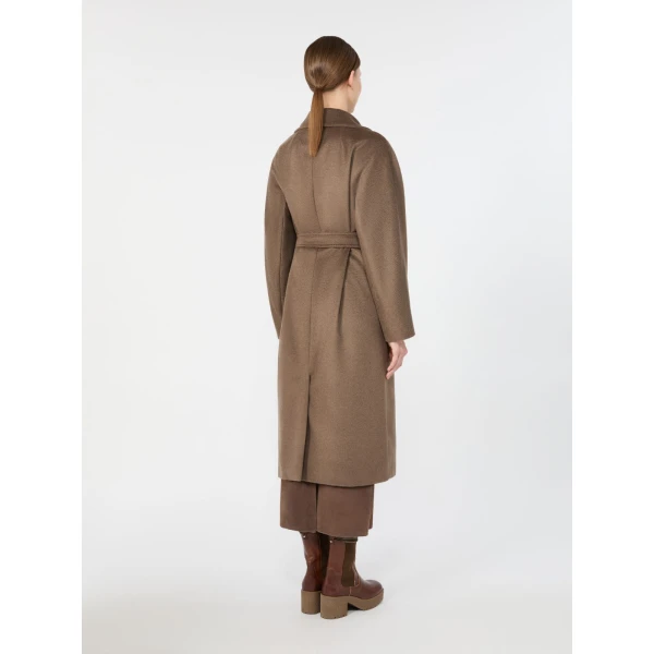 Max Mara Resina Double-Breasted Wool Coat in Marron Glace | Wool Coat | Luxury Shoes 