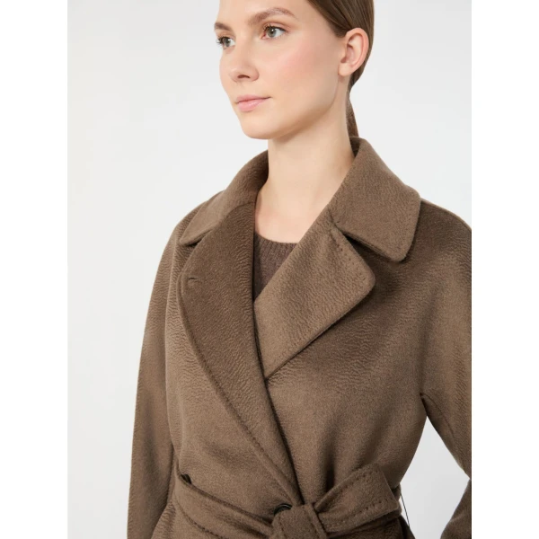 Max Mara Resina Double-Breasted Wool Coat in Marron Glace | Wool Coat | Luxury Shoes 