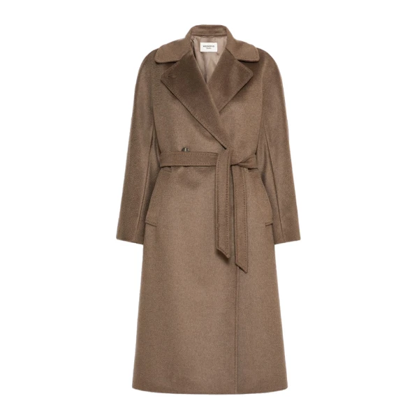 Max Mara Resina Double-Breasted Wool Coat in Marron Glace | Wool Coat | Luxury Shoes 