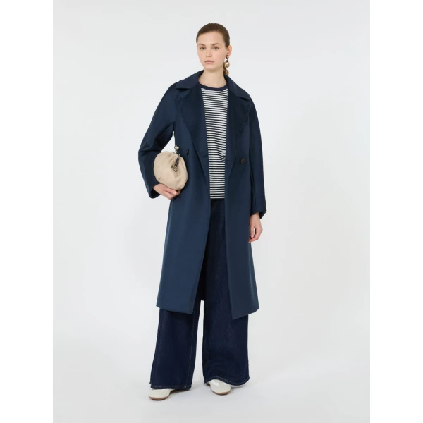 Max Mara Resina Double-Breasted Wool Coat in Ultramarine | Wool Coat | Luxury Shoes 