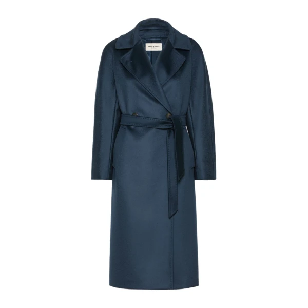 Max Mara Resina Double-Breasted Wool Coat in Ultramarine | Wool Coat | Luxury Shoes 
