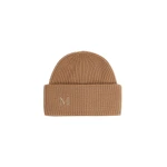 Max Mara Retina Ribbed Cashmere Beanie in Camel | Hats | Luxury Shoes 