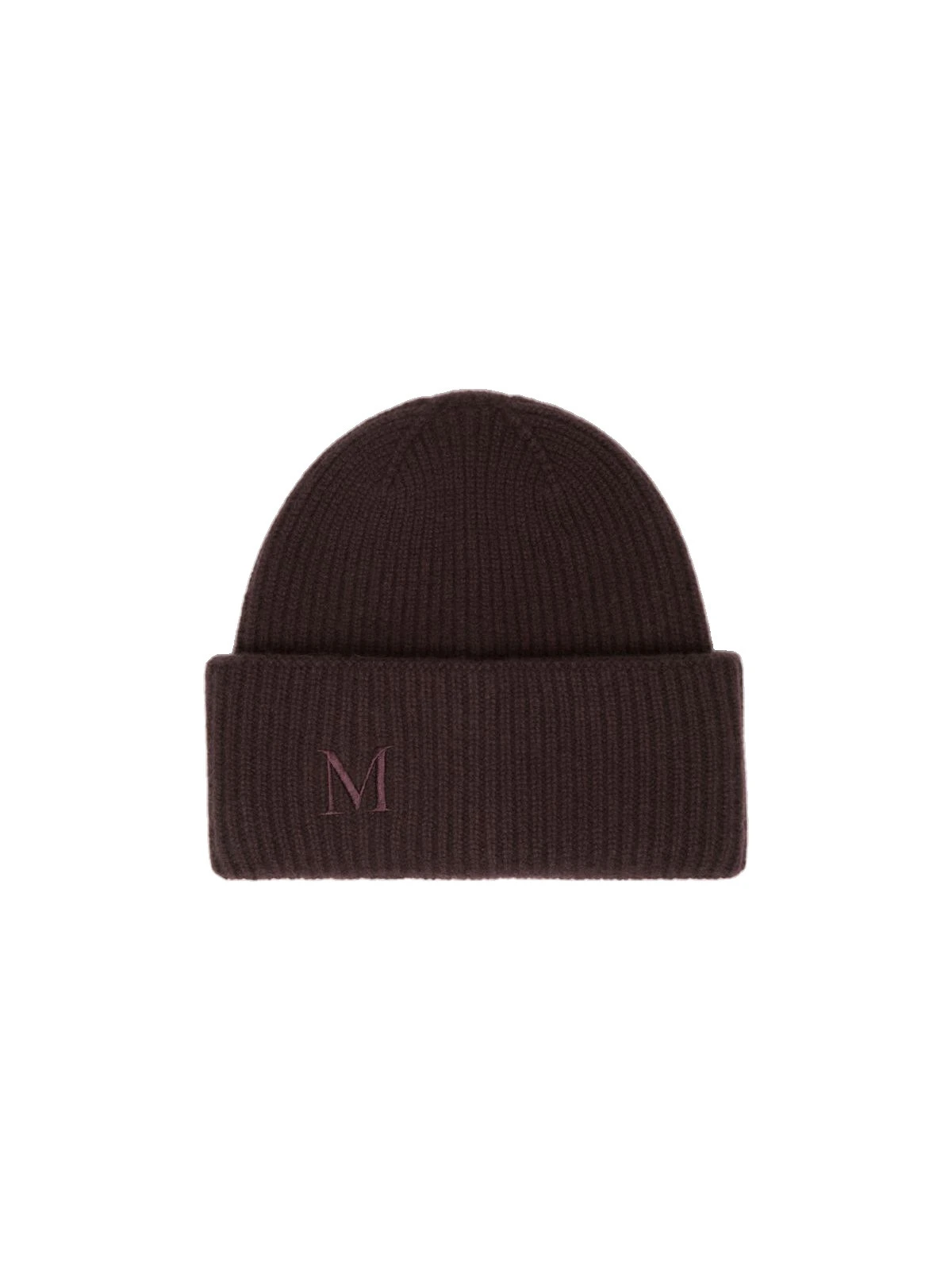 Max Mara Retina Ribbed Cashmere Beanie in Dark Brown Max Mara Retina Ribbed Cashmere Beanie in Dark Brown | Hats | Luxury Shoes