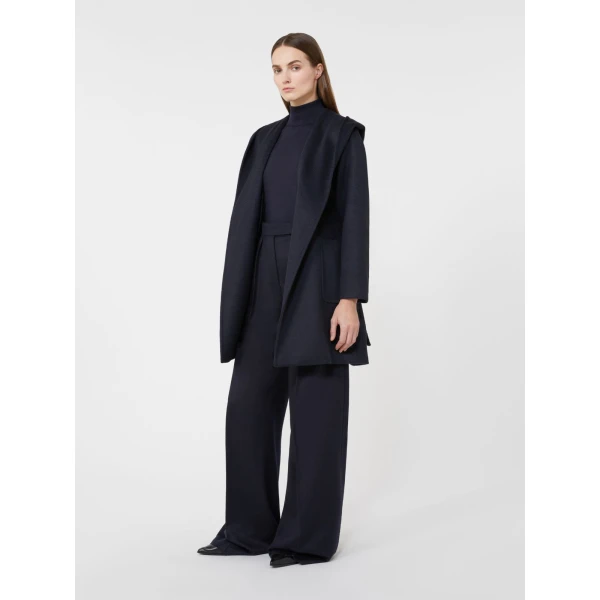 Max Mara Rialto Camel Robe Coat in Ultramarine | Wool Coat | Luxury Shoes 