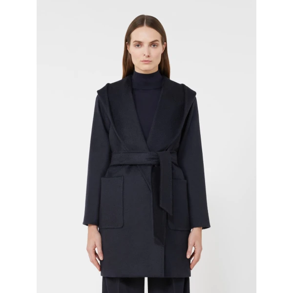 Max Mara Rialto Camel Robe Coat in Ultramarine | Wool Coat | Luxury Shoes 