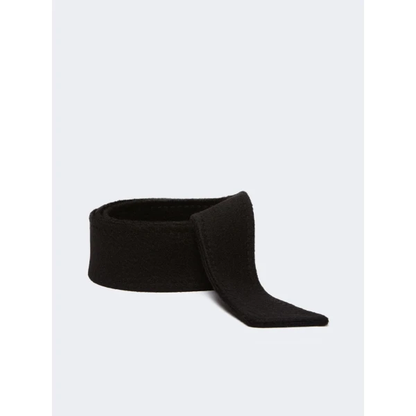 Max Mara Rialto Zibeline Belt in Black | Belts | Luxury Shoes 