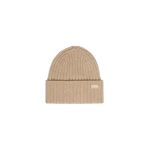 Max Mara Ribbed Wool Beanie in Caramel | Hats | Luxury Shoes 