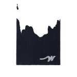 Max Mara Ribbed Wool Yarn Scarf in Navy | Scarves | Luxury Shoes 