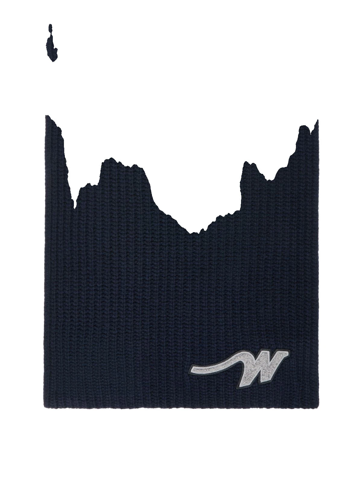 Max Mara Ribbed Wool Yarn Scarf in Navy Max Mara Ribbed Wool Yarn Scarf in Navy | Scarves | Luxury Shoes