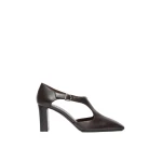 Max Mara Ribelle Nappa Leather Cut-Out Brogues in Dark Brown | Flats | Luxury Shoes 