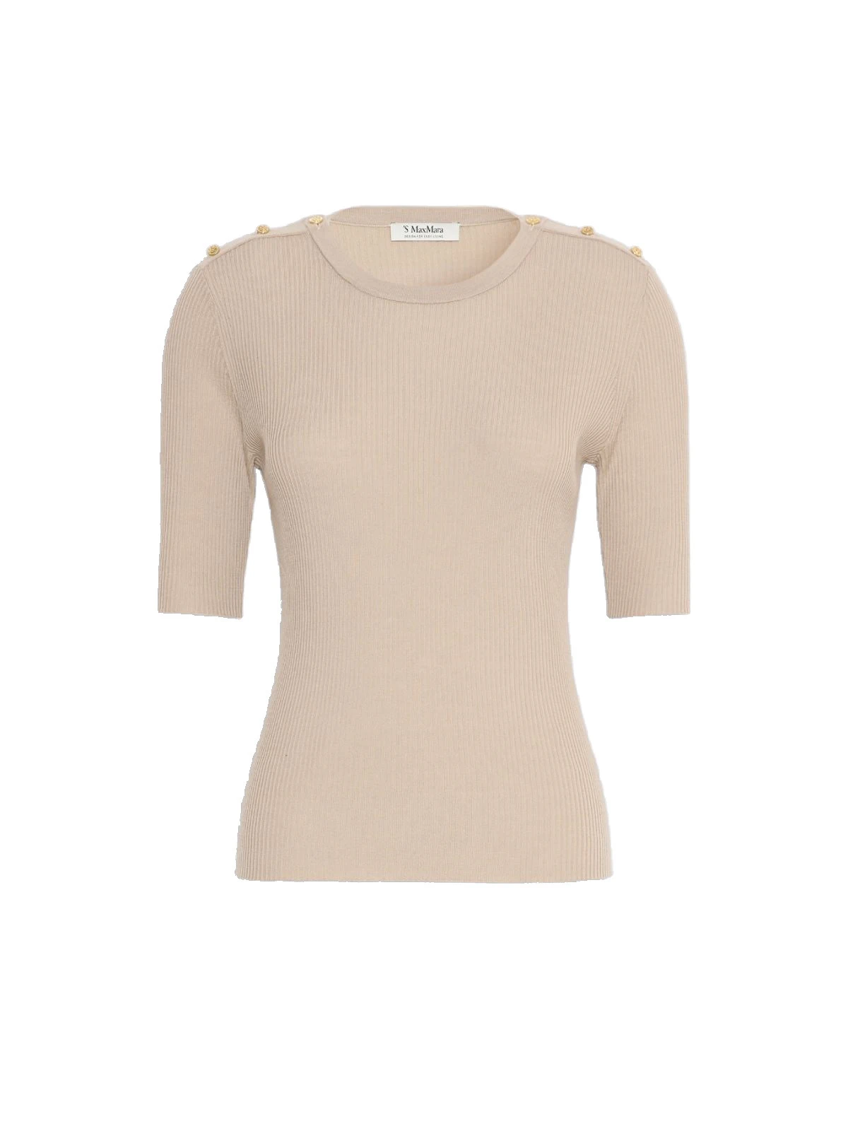 Max Mara Riviera Ribbed Wool Jumper in Beige Max Mara Riviera Ribbed Wool Jumper in Beige | Sweaters | Luxury Shoes