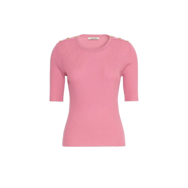 Riviera Ribbed Wool Jumper in Pink