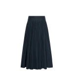 Max Mara Romina Taffeta Pleated Skirt in Ultramarine | Pleated Skirts | Luxury Shoes 