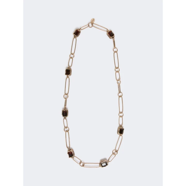 Max Mara Ronchi Deco Chain Necklace in Gold | Necklace | Luxury Shoes 