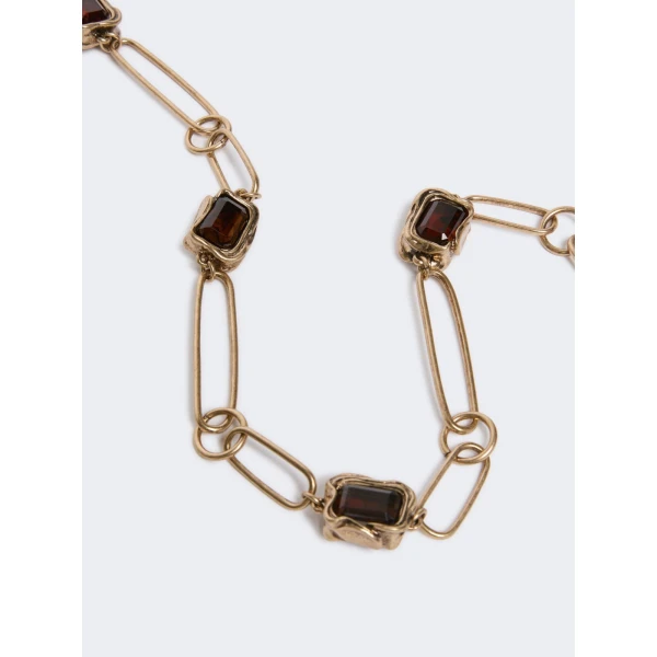 Max Mara Ronchi Deco Chain Necklace in Gold | Necklace | Luxury Shoes 
